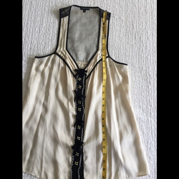 Nanette Lepore ivory silk embellished tank - Picture 5 of 8